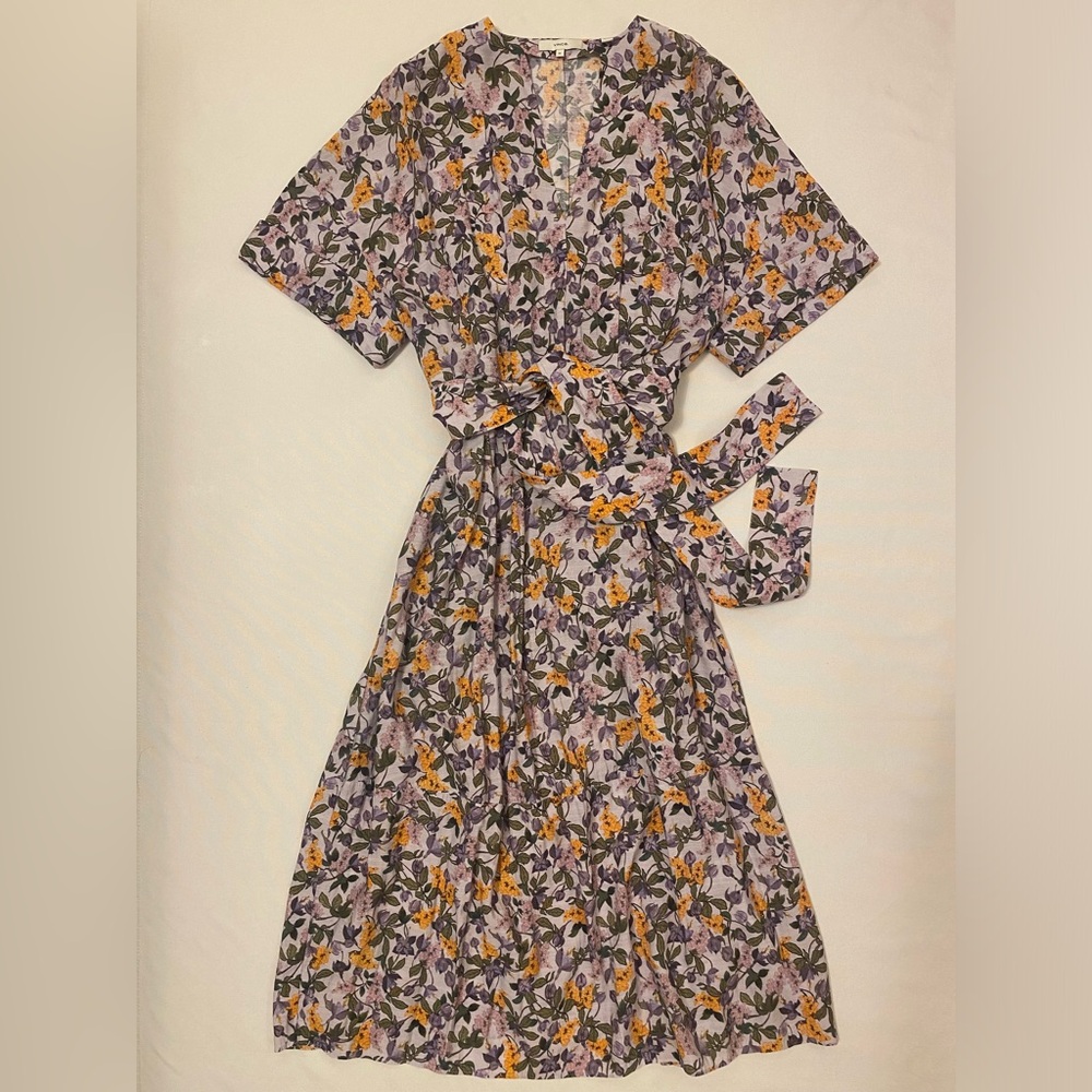 Vince Wisteria Vine Floral Dress